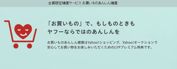 お買い物でもしもの事があった場合LYP会員なら安心