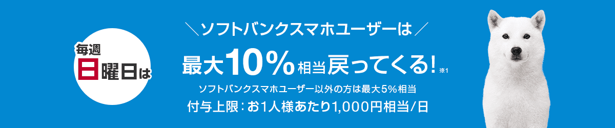 LOHACOの日曜日特典